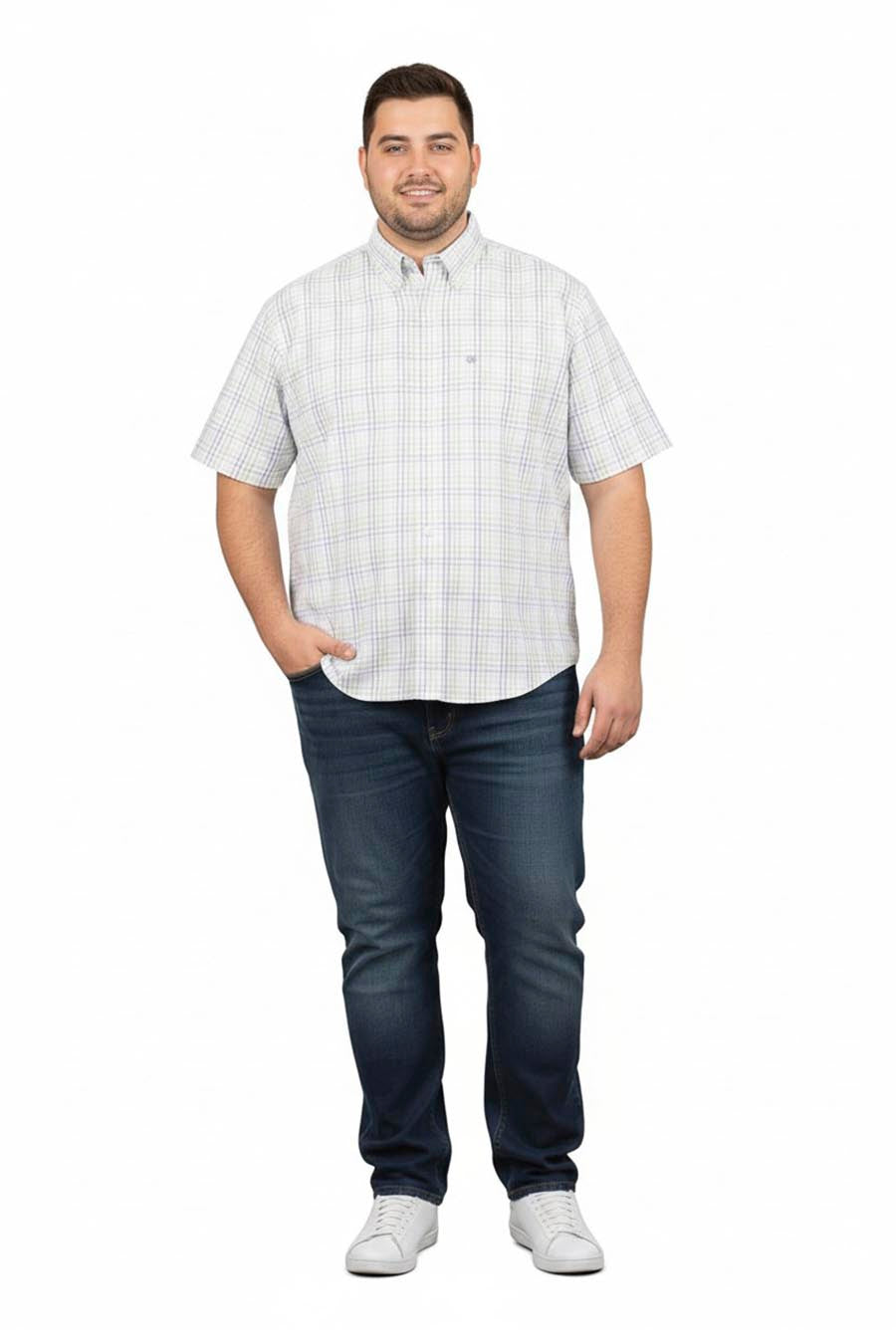 Camisa Hede manga corta Talla extra