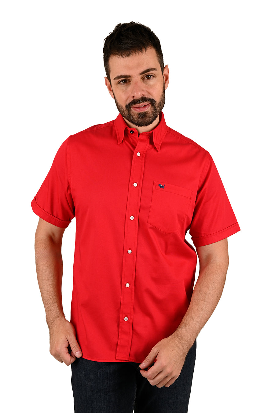 Camisa Gabardina manga corta