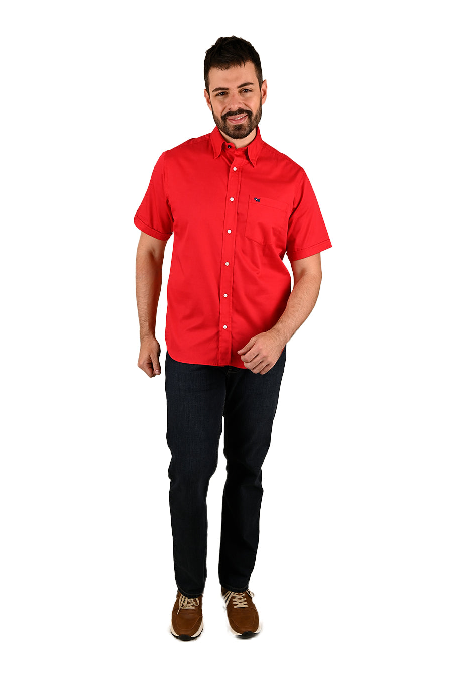 Camisa Gabardina manga corta