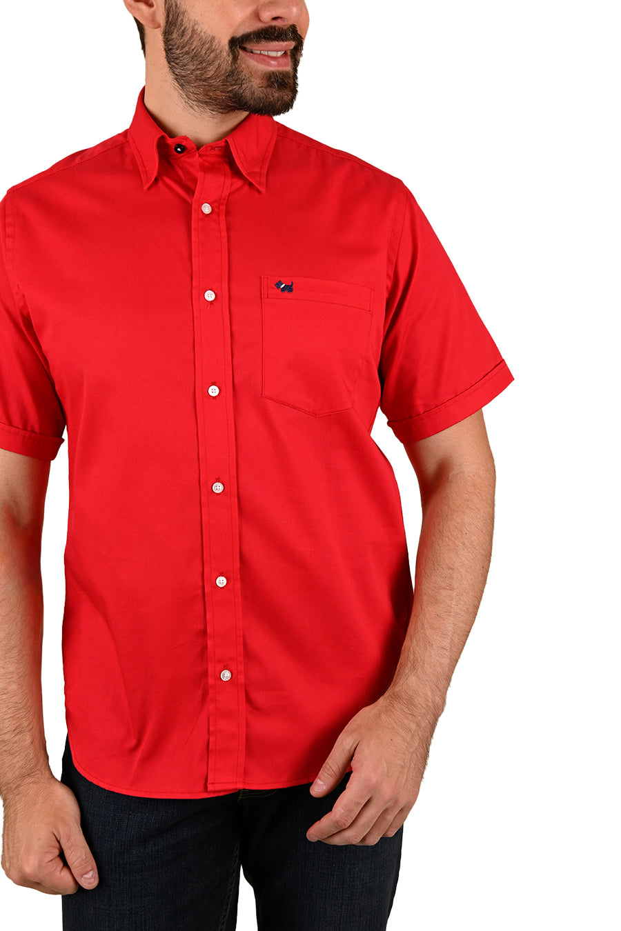 Camisa Gabardina manga corta