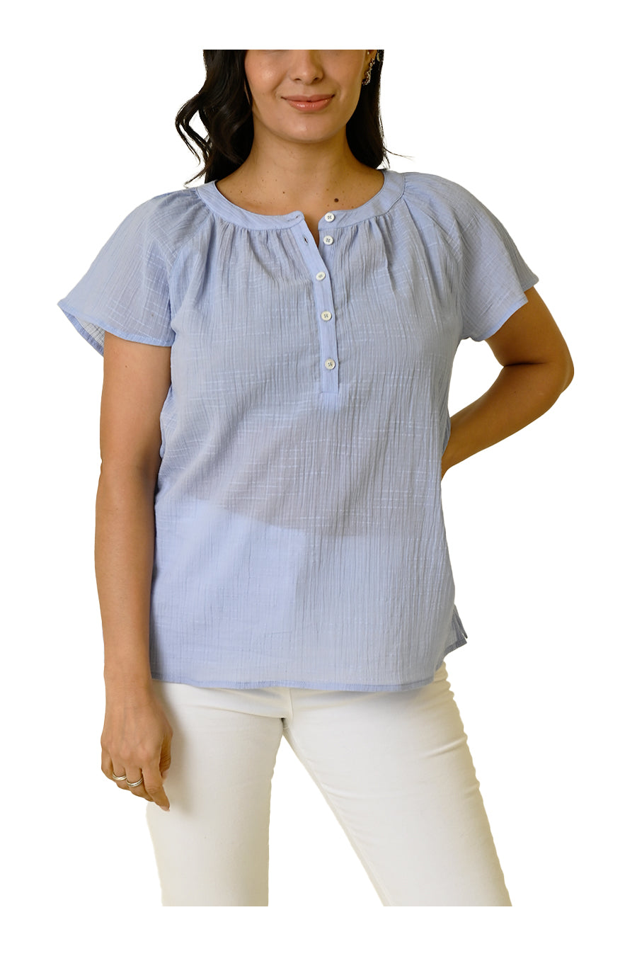 Blusa Erminia Manga Corta