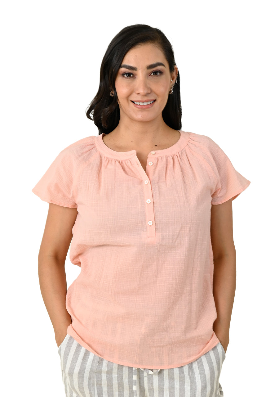 Blusa Erminia Manga Corta