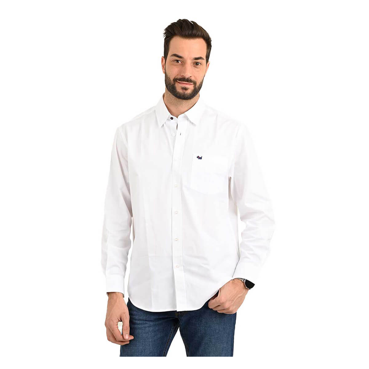 Camisa Gabardina manga larga