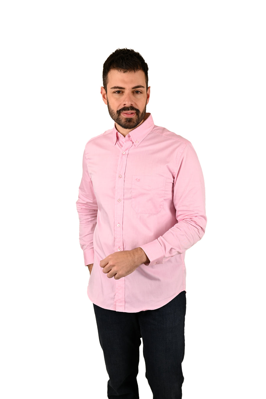 Camisa Oxford Manga Larga