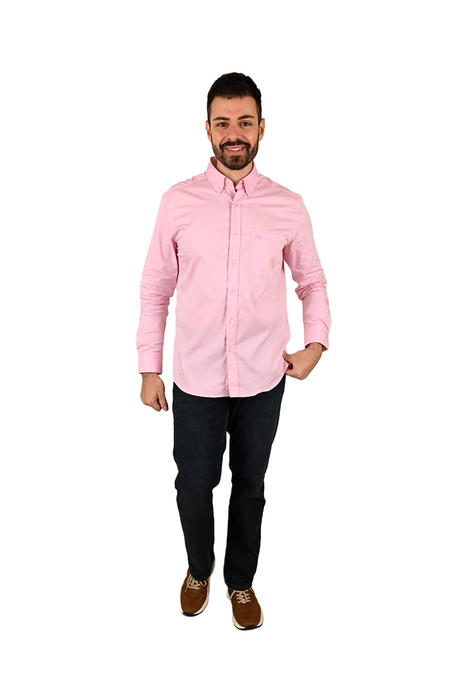 Camisa Oxford Manga Larga