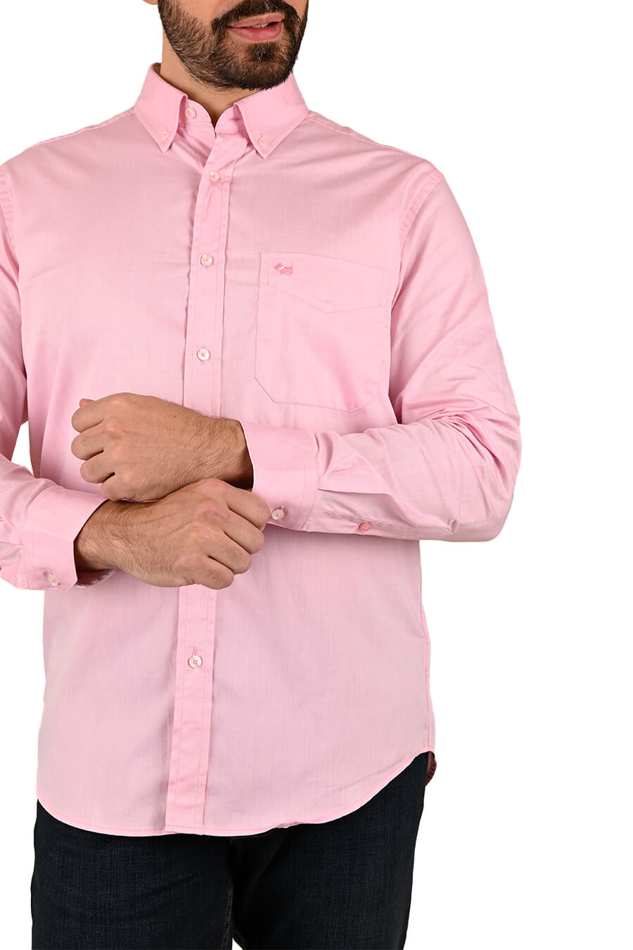 Camisa Oxford Manga Larga