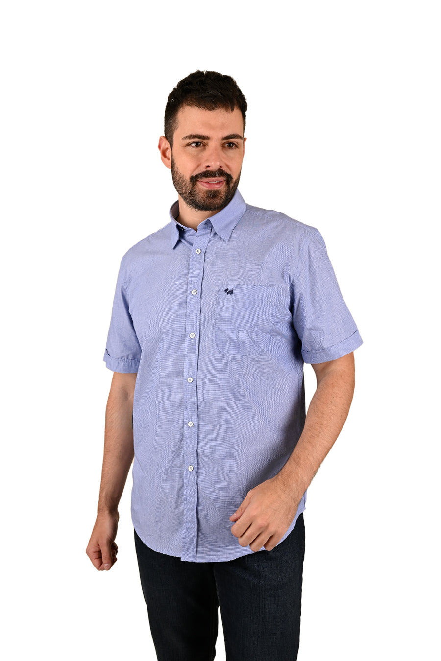 Camisa Fil a Fil manga corta