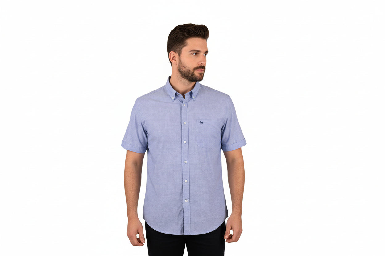 Camisa Fil a Fil manga corta