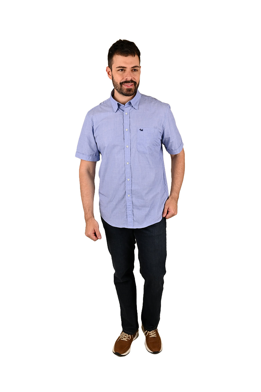 Camisa Fil a Fil manga corta