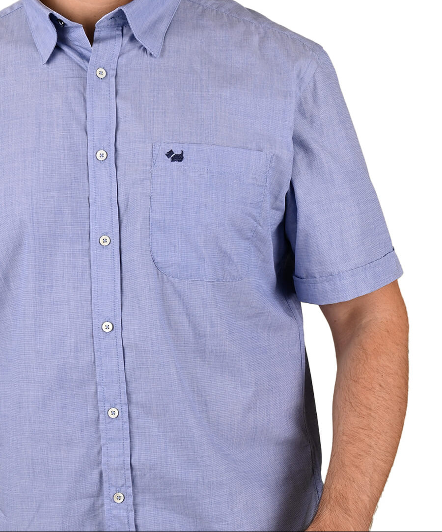 Camisa Fil a Fil manga corta