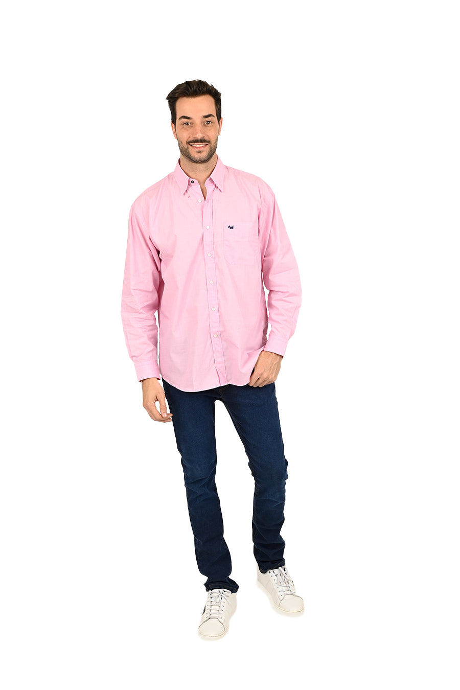 Camisa Fil a Fil manga larga