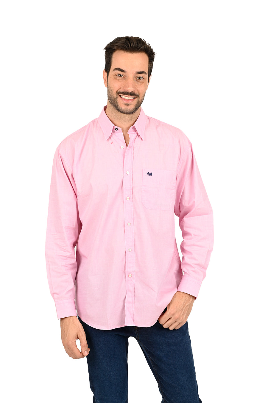 Camisa Fil a Fil manga larga