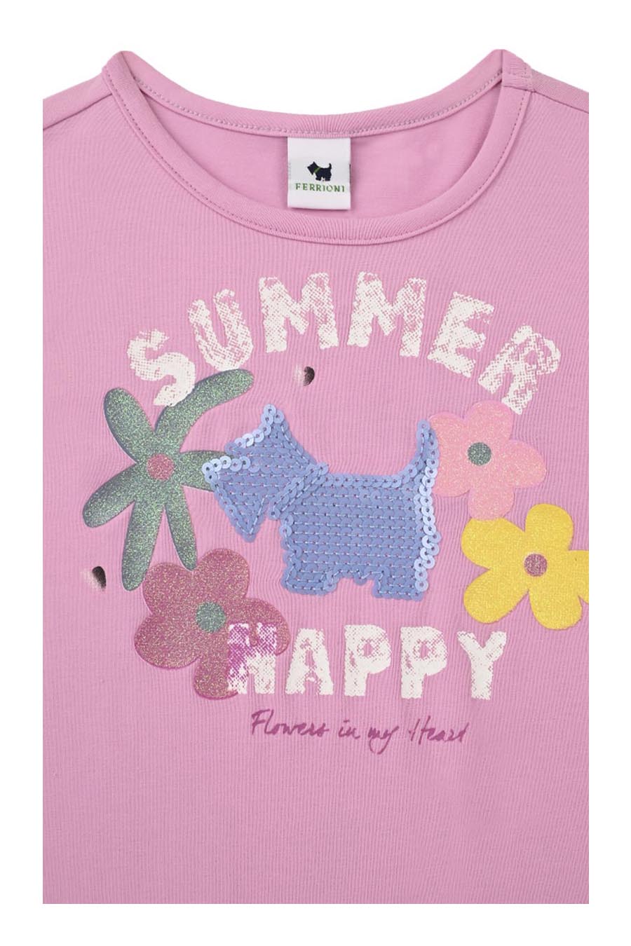 Playera Happy manga corta