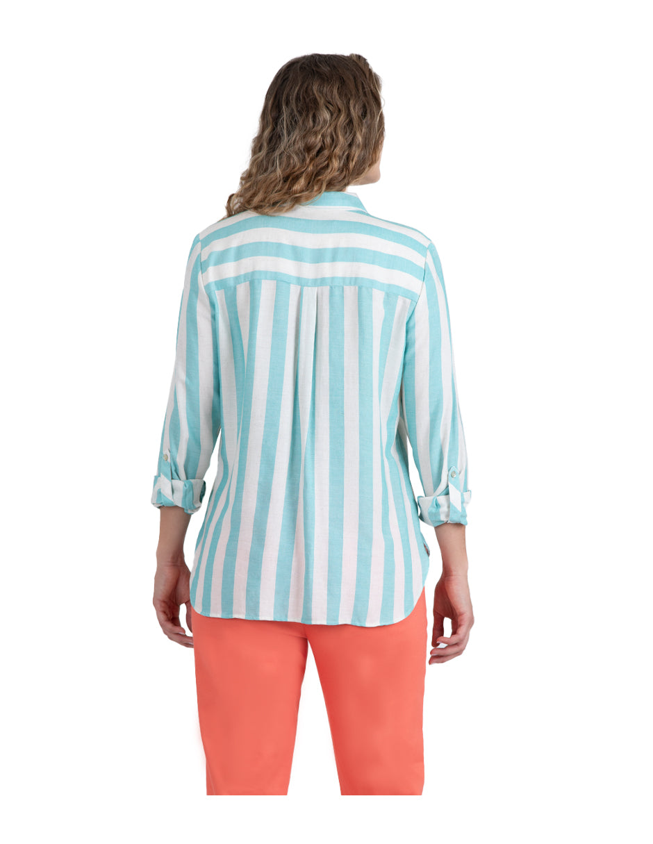 Blusa Amal Manga Larga Arremangable