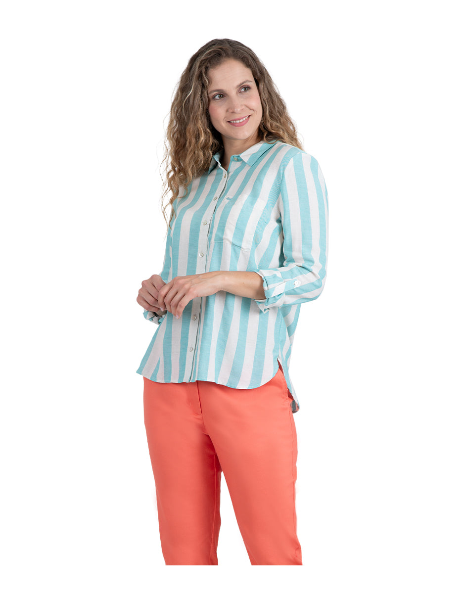 Blusa Amal Manga Larga Arremangable