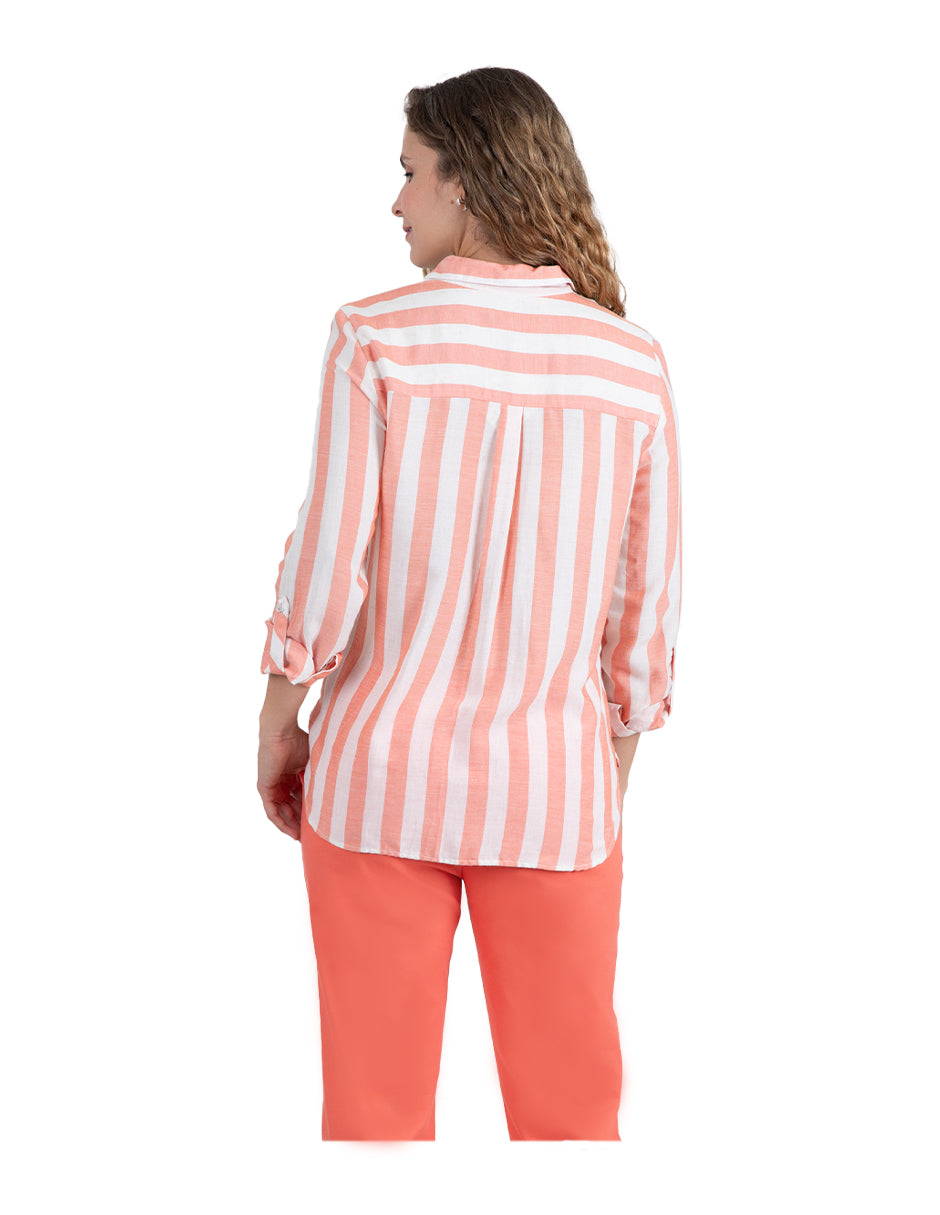 Blusa Amal Manga Larga Arremangable