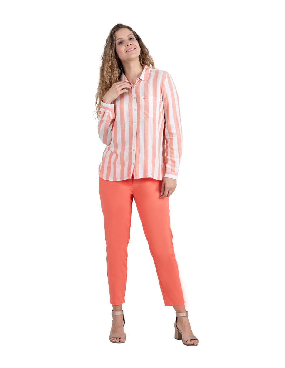 Blusa Amal Manga Larga Arremangable