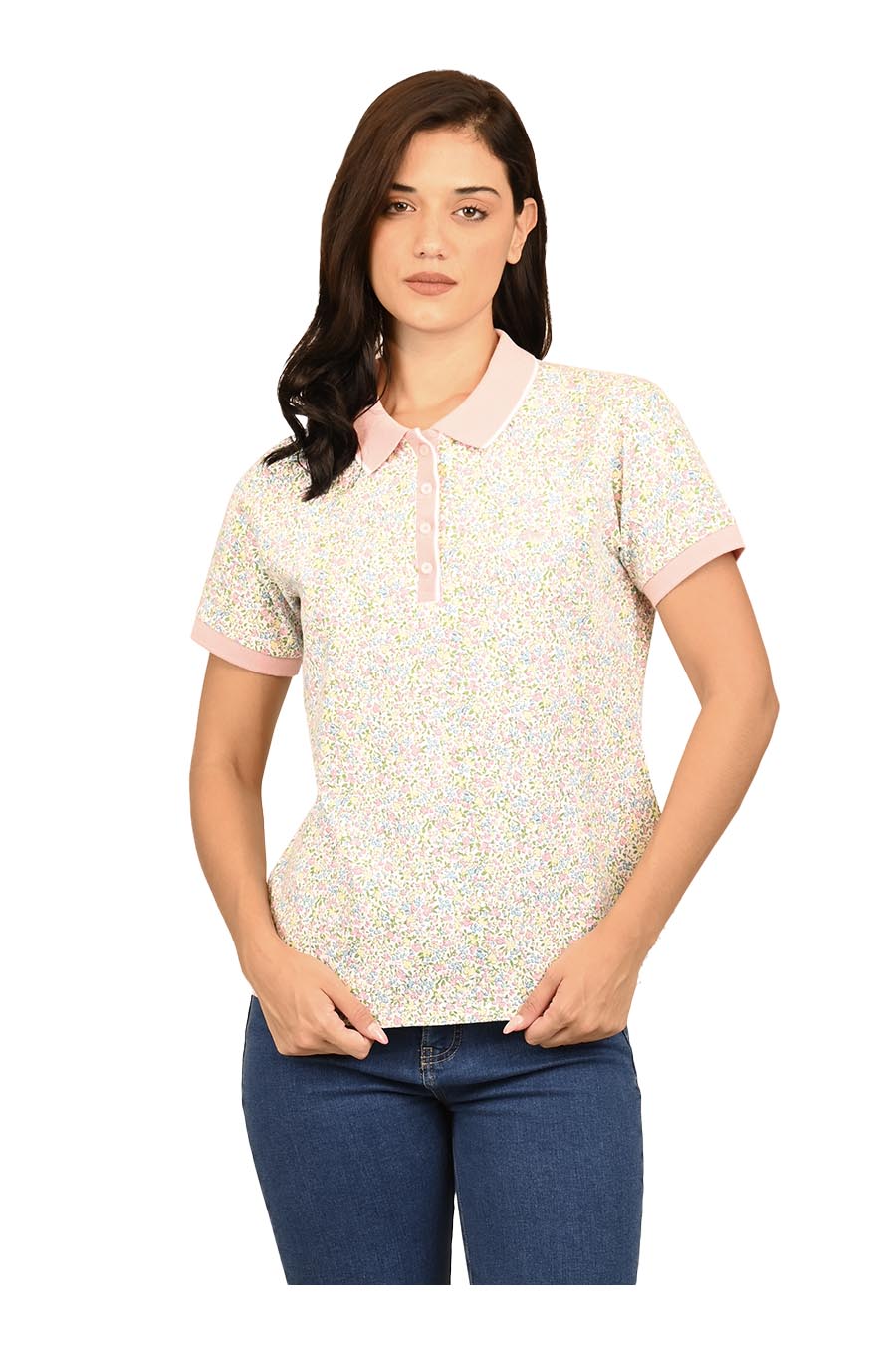 Polo Almond manga corta