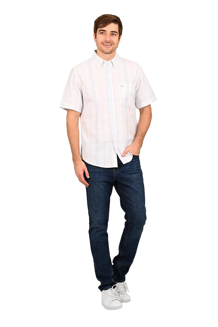 Camisa Damasco manga corta