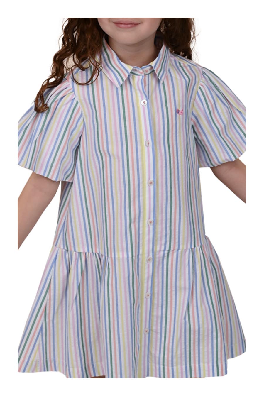 Vestido Gaina manga corta