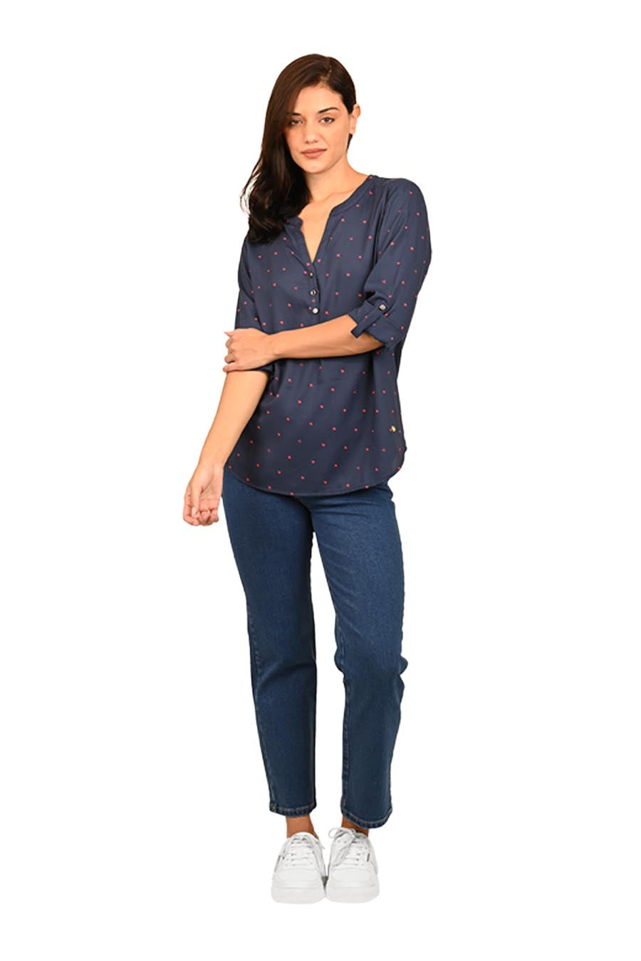 Blusa Cuora Manga 3/4 arremangable