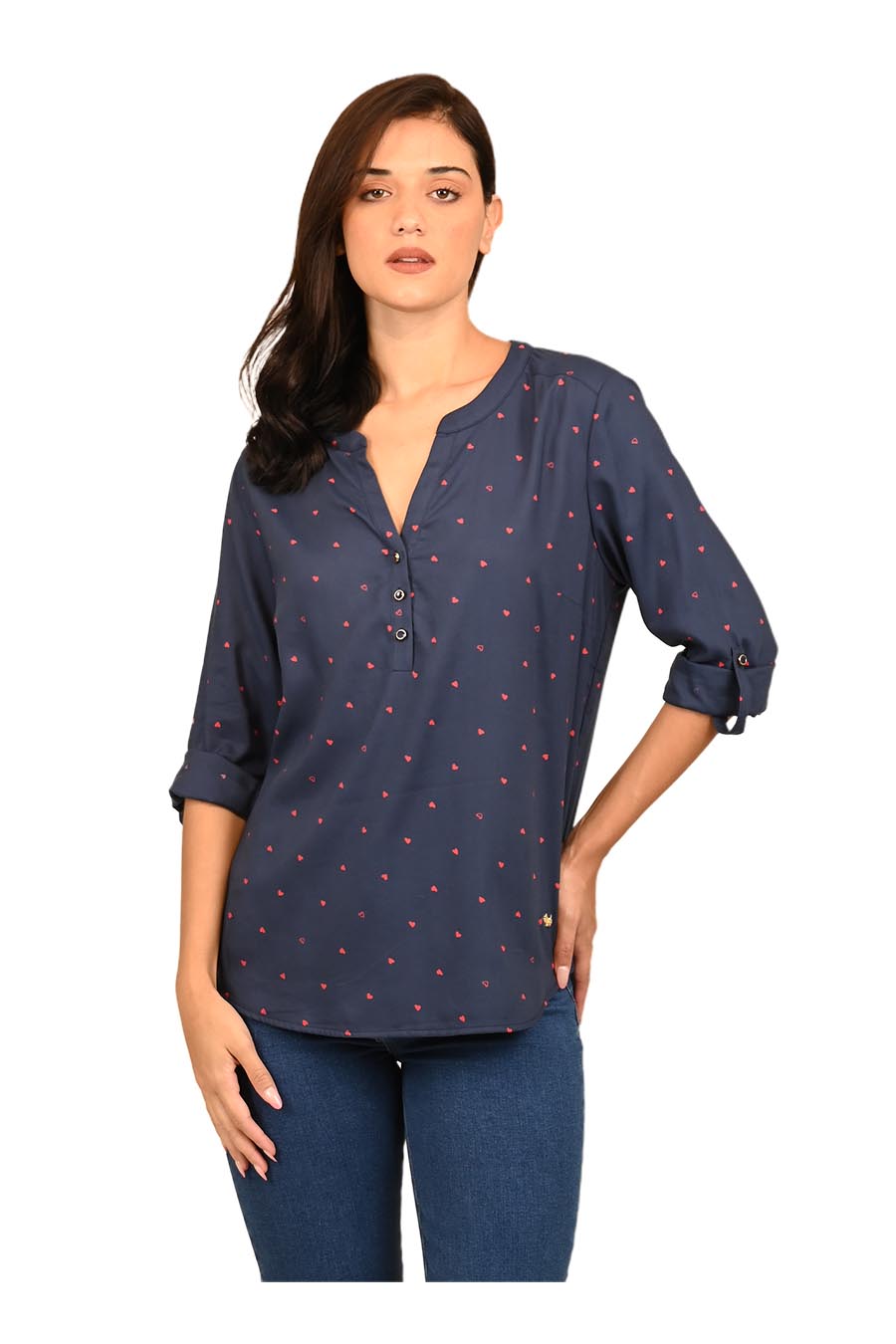 Blusa Cuora Manga 3/4 arremangable