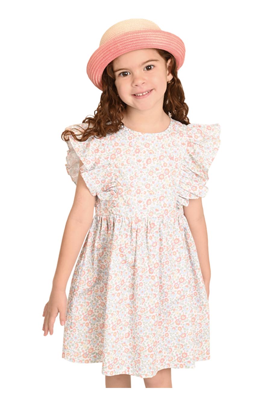 Vestido Sunrise manga corta