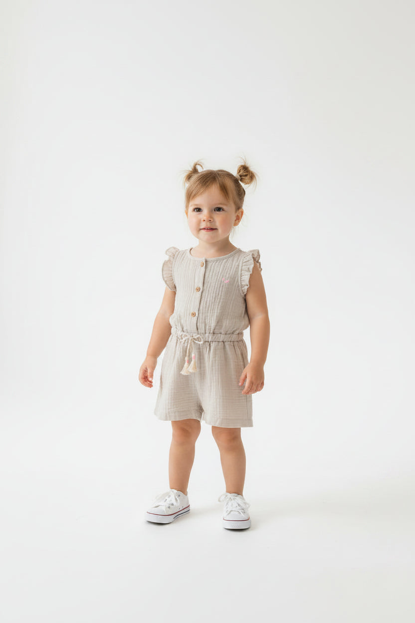 Romper Canela manga corta (Jumpsuit)