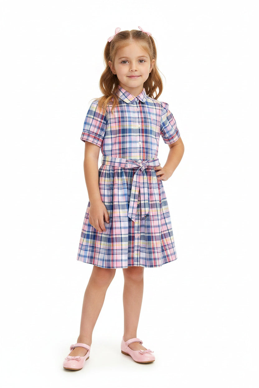 Vestido Kosuke Manga corta con cinto