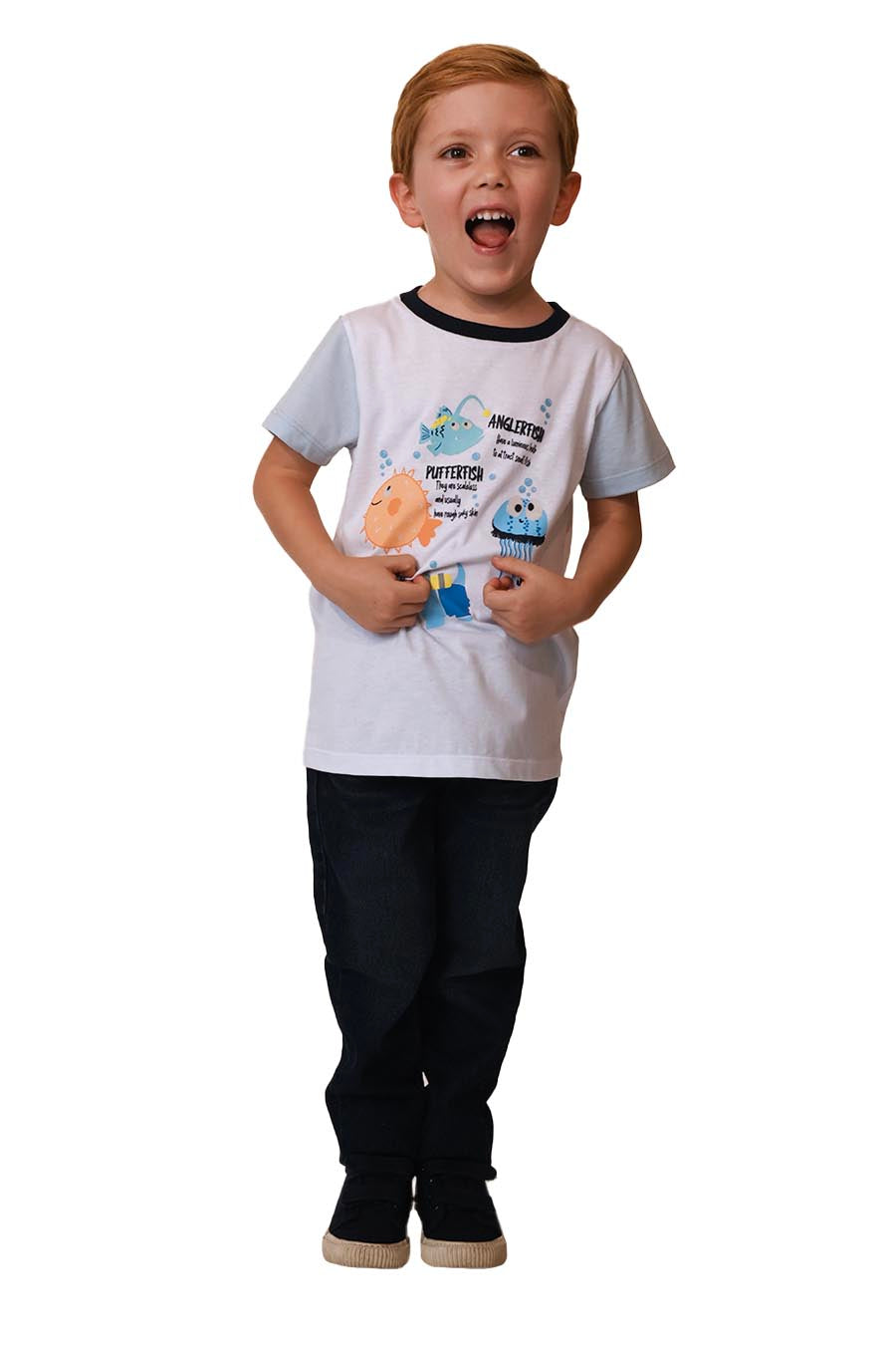 Playera Tani manga corta