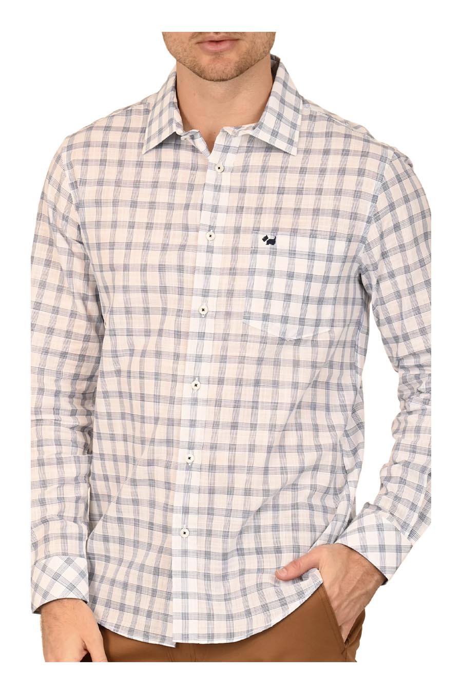 Camisa Balkoe manga larga slimfit