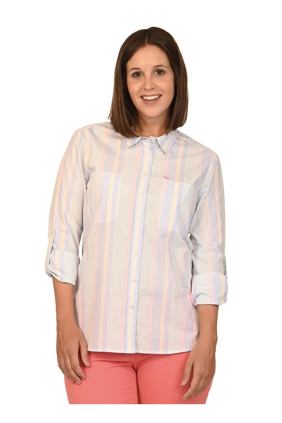 Blusa Maiko manga larga arremangable