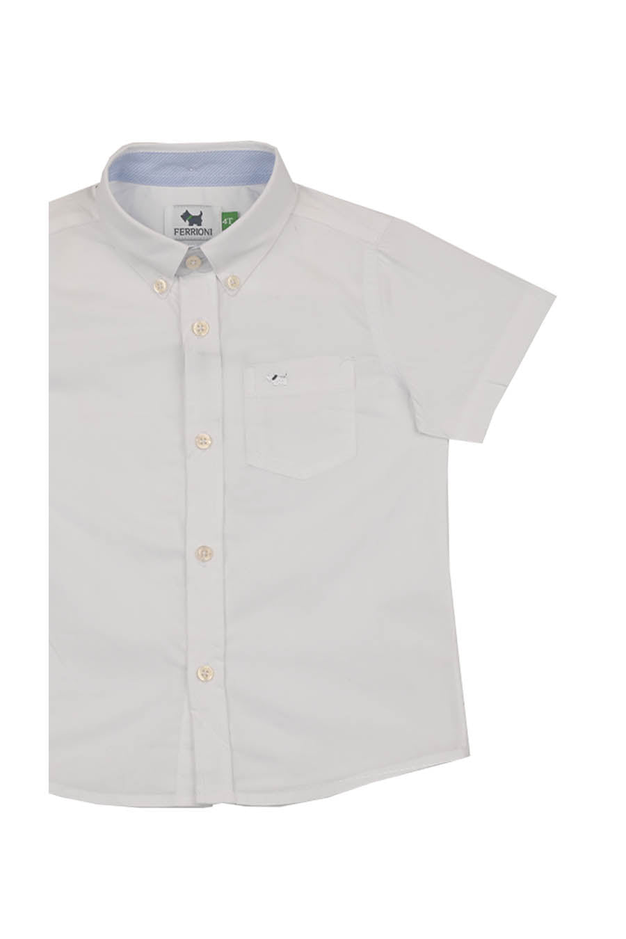 Camisa Fil a Fil Manga Corta