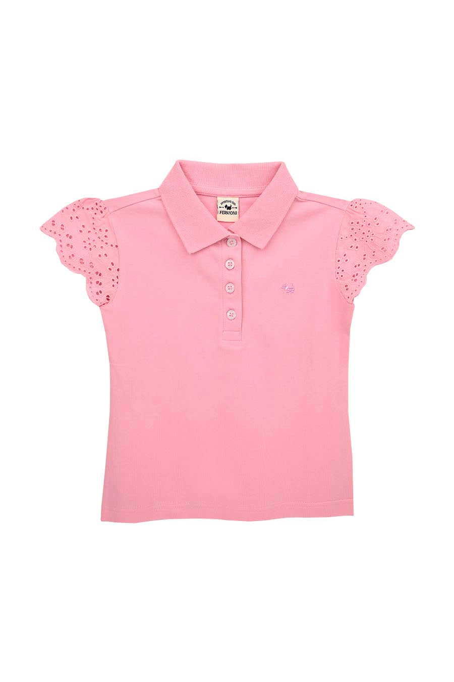 Polo Frilly Manga Corta