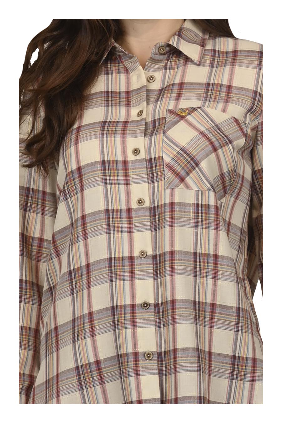 Blusa Aspen Manga Larga Arremangable