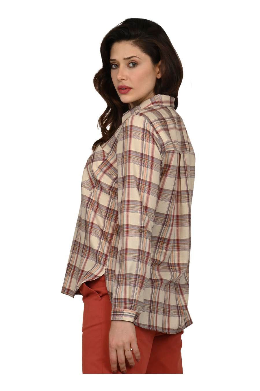 Blusa Aspen Manga Larga Arremangable