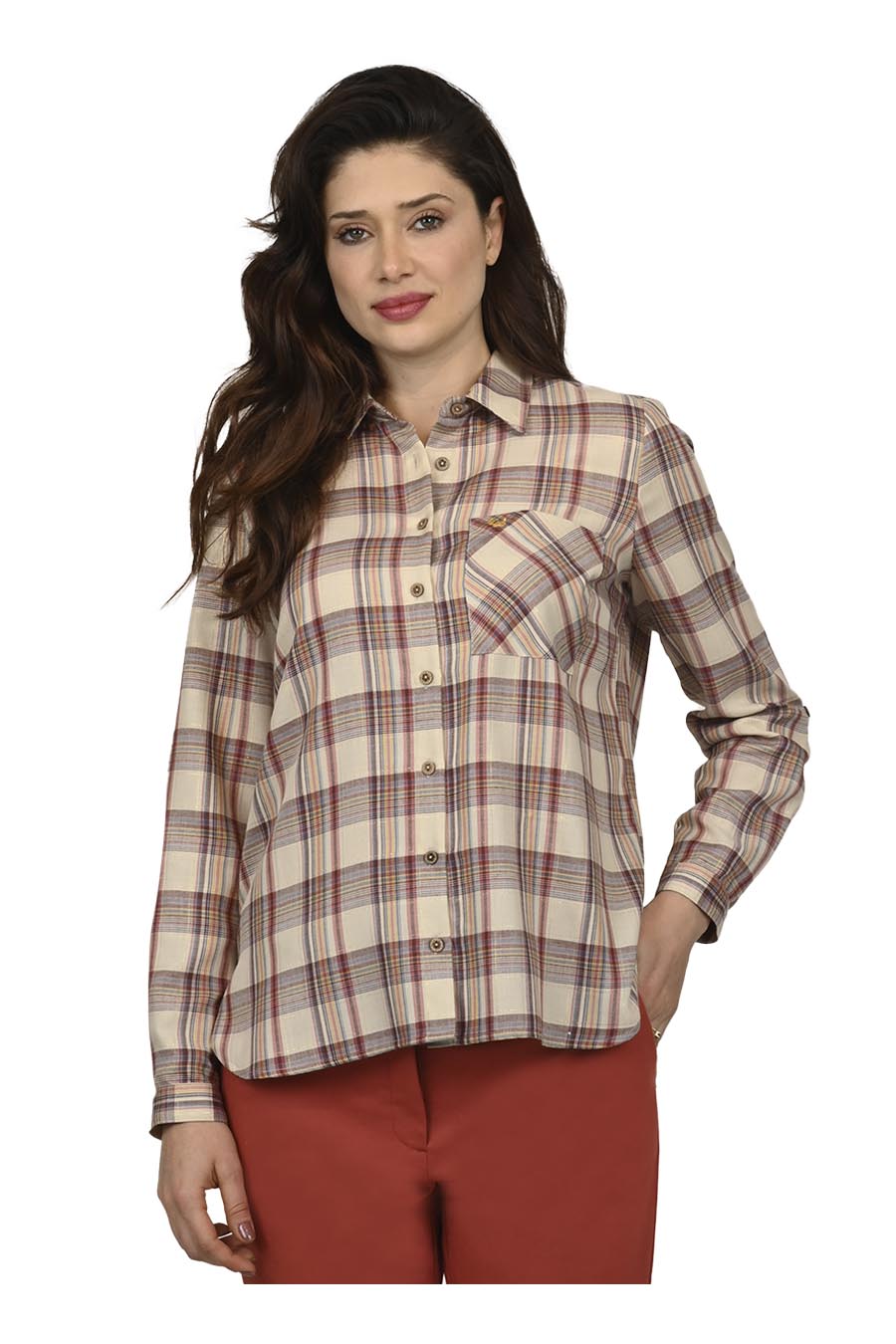 Blusa Aspen Manga Larga Arremangable