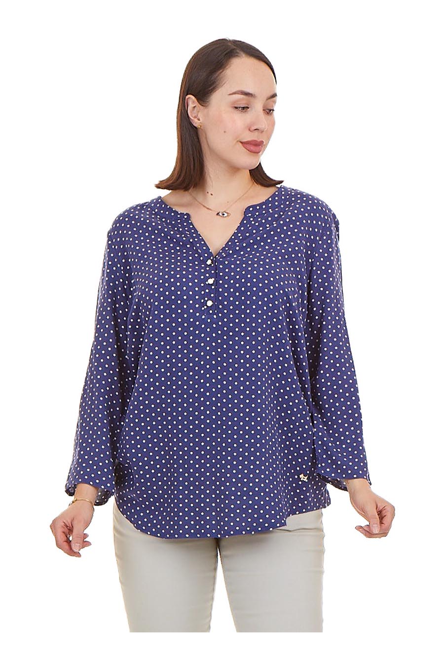 Blusa Asti manga 3/4 arremangable
