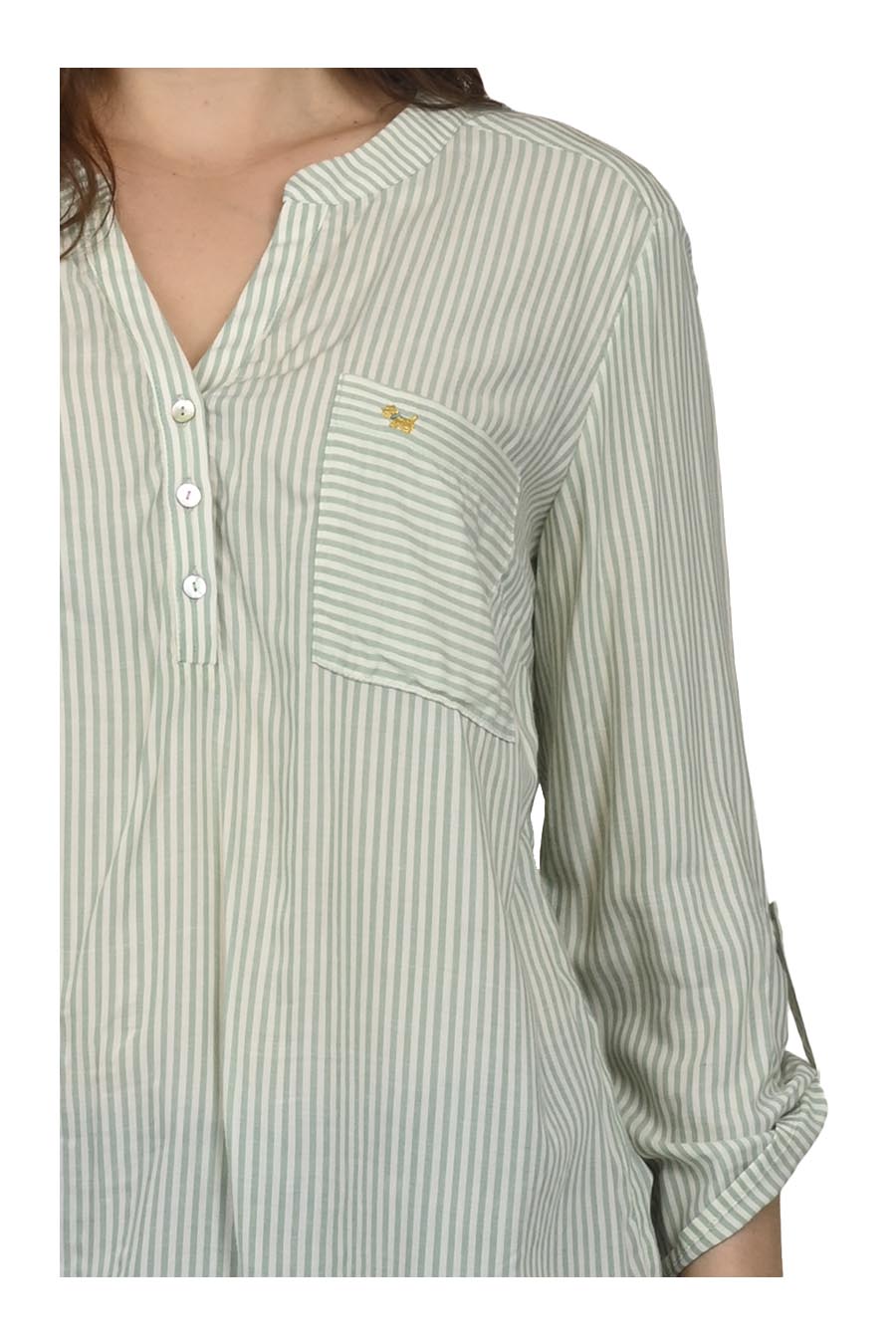 Blusa Giza Manga 3/4 Arremangable