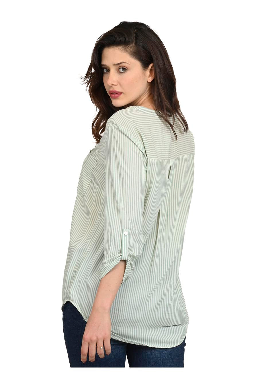 Blusa Giza Manga 3/4 Arremangable