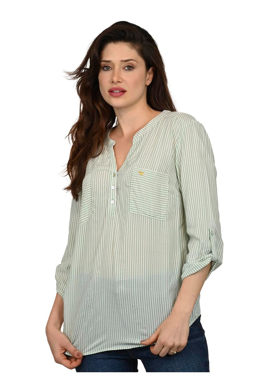 Blusa Giza Manga 3/4 Arremangable