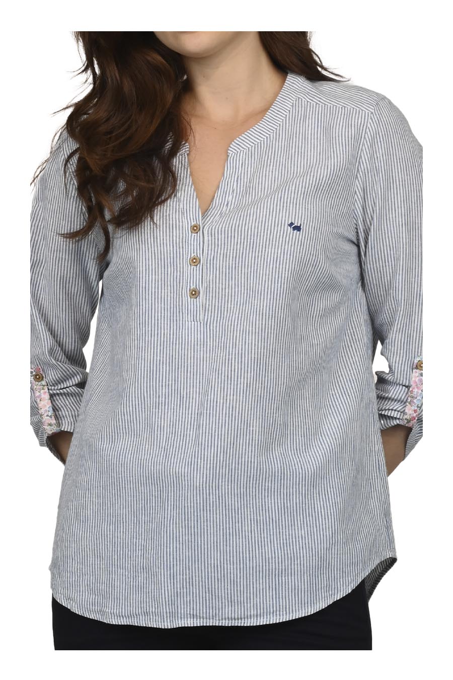 Blusa Marshi Manga 3/4 Arremangable