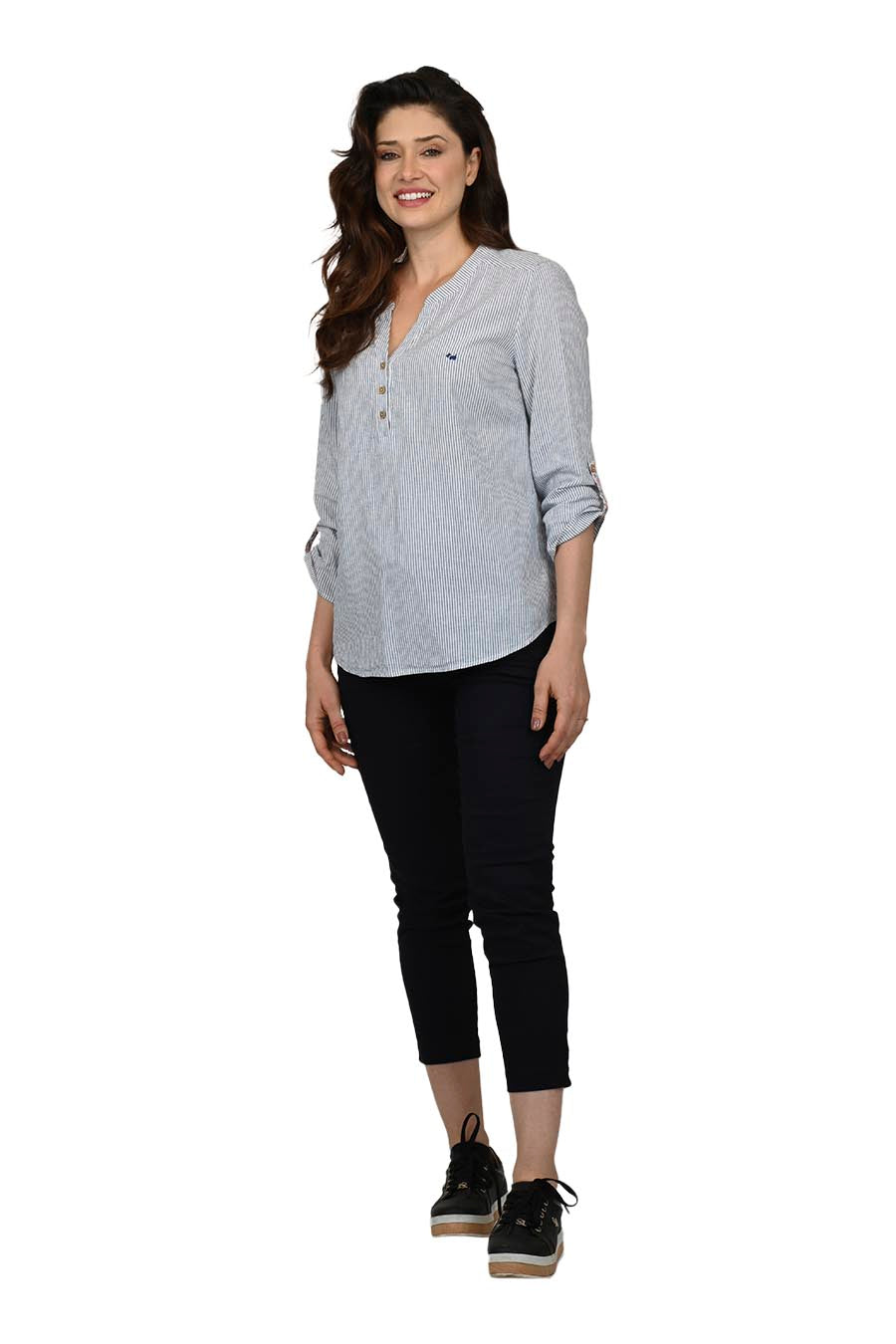 Blusa Marshi Manga 3/4 Arremangable
