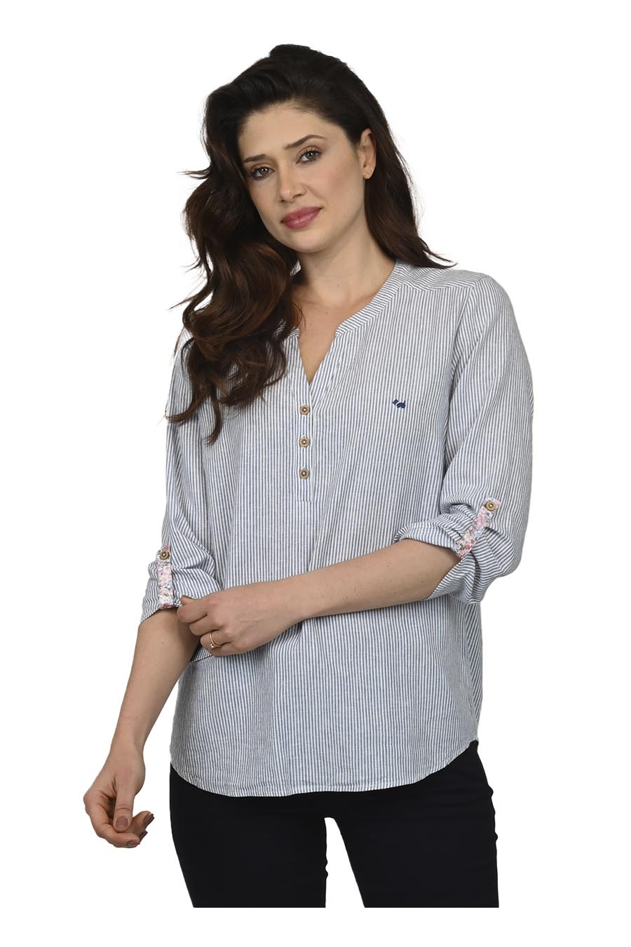 Blusa Marshi Manga 3/4 Arremangable