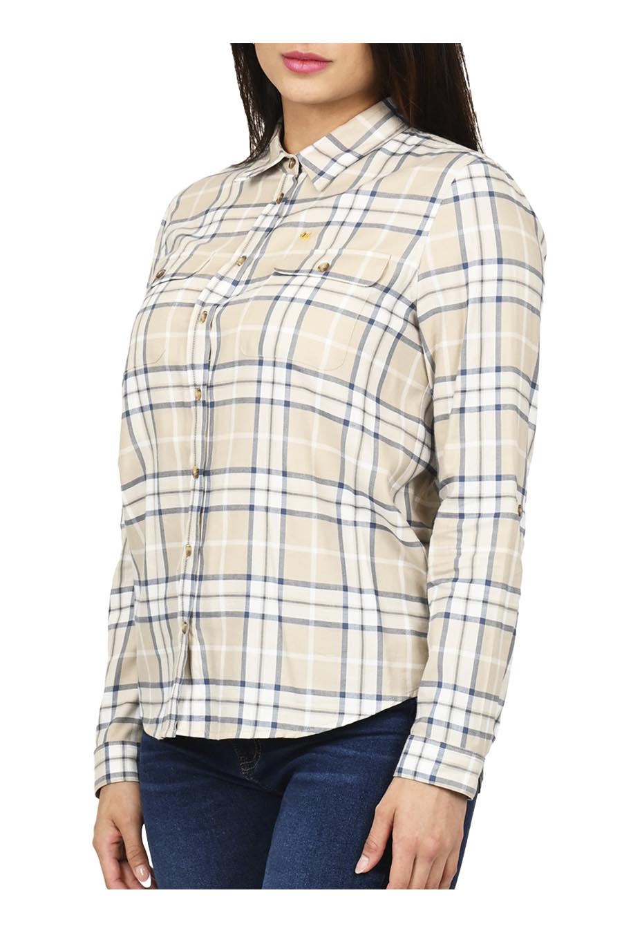 Blusa Adie Manga Larga Arremangable