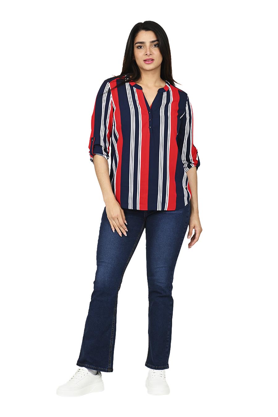 Blusa Canova Manga 3/4 Arremangable