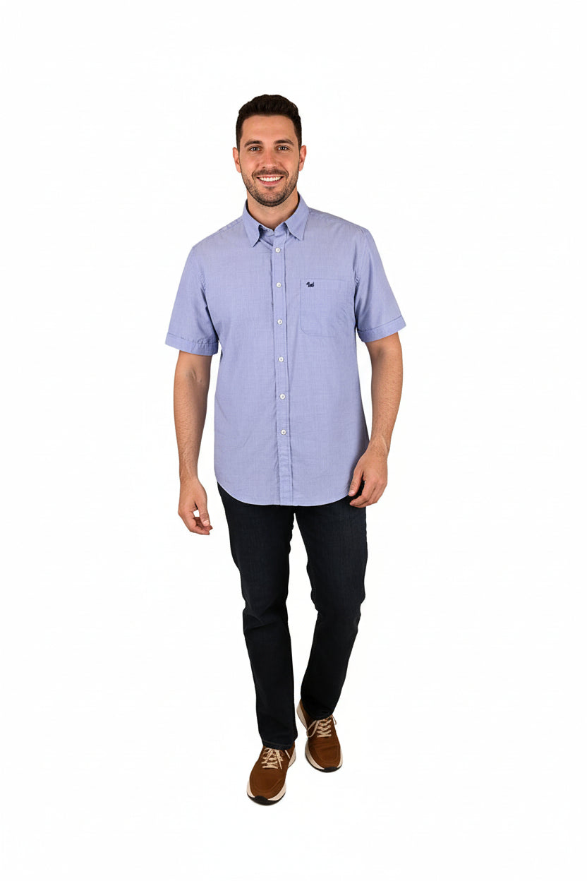 Camisa Fil a Fil manga corta