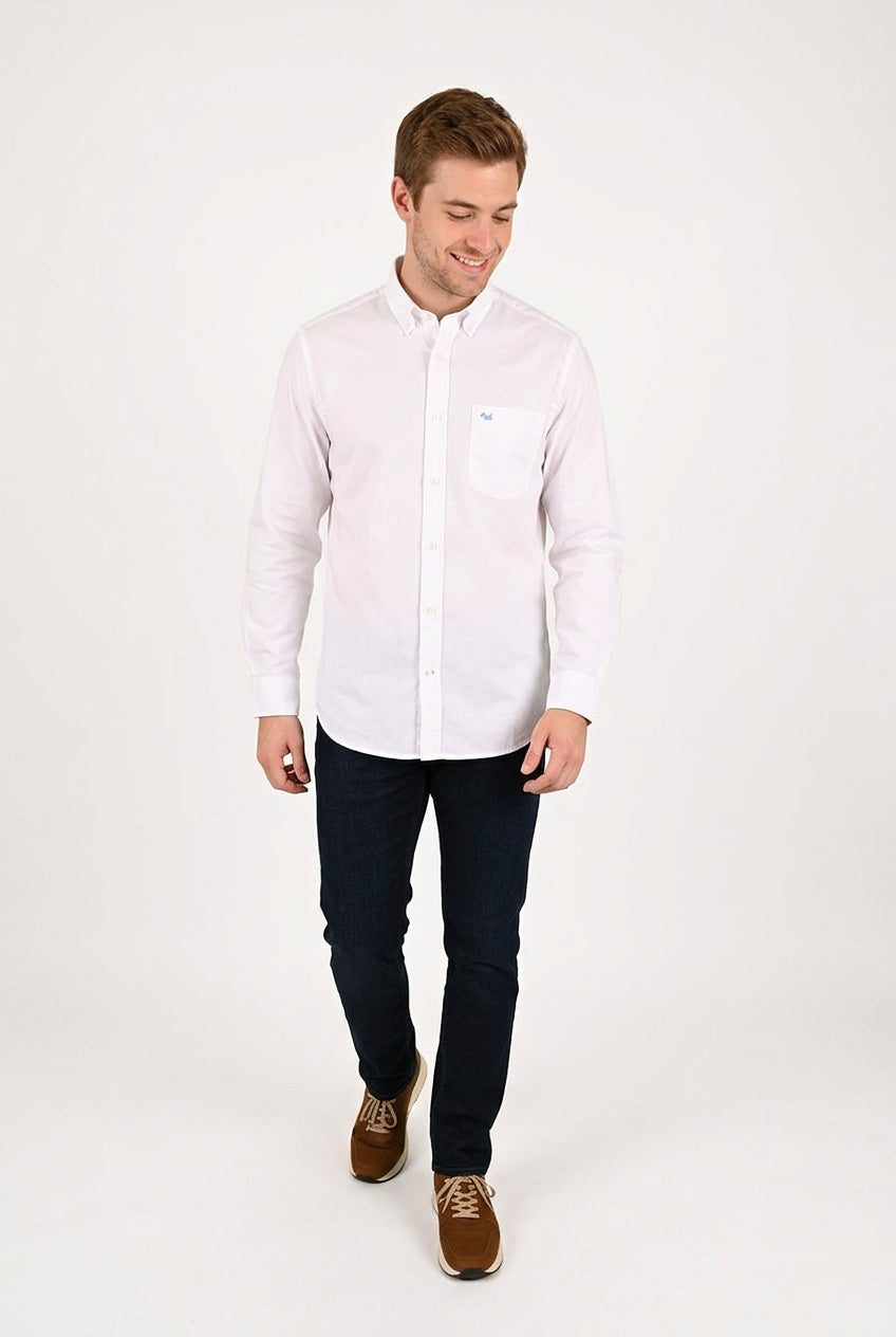 Camisa Oxford Manga Larga