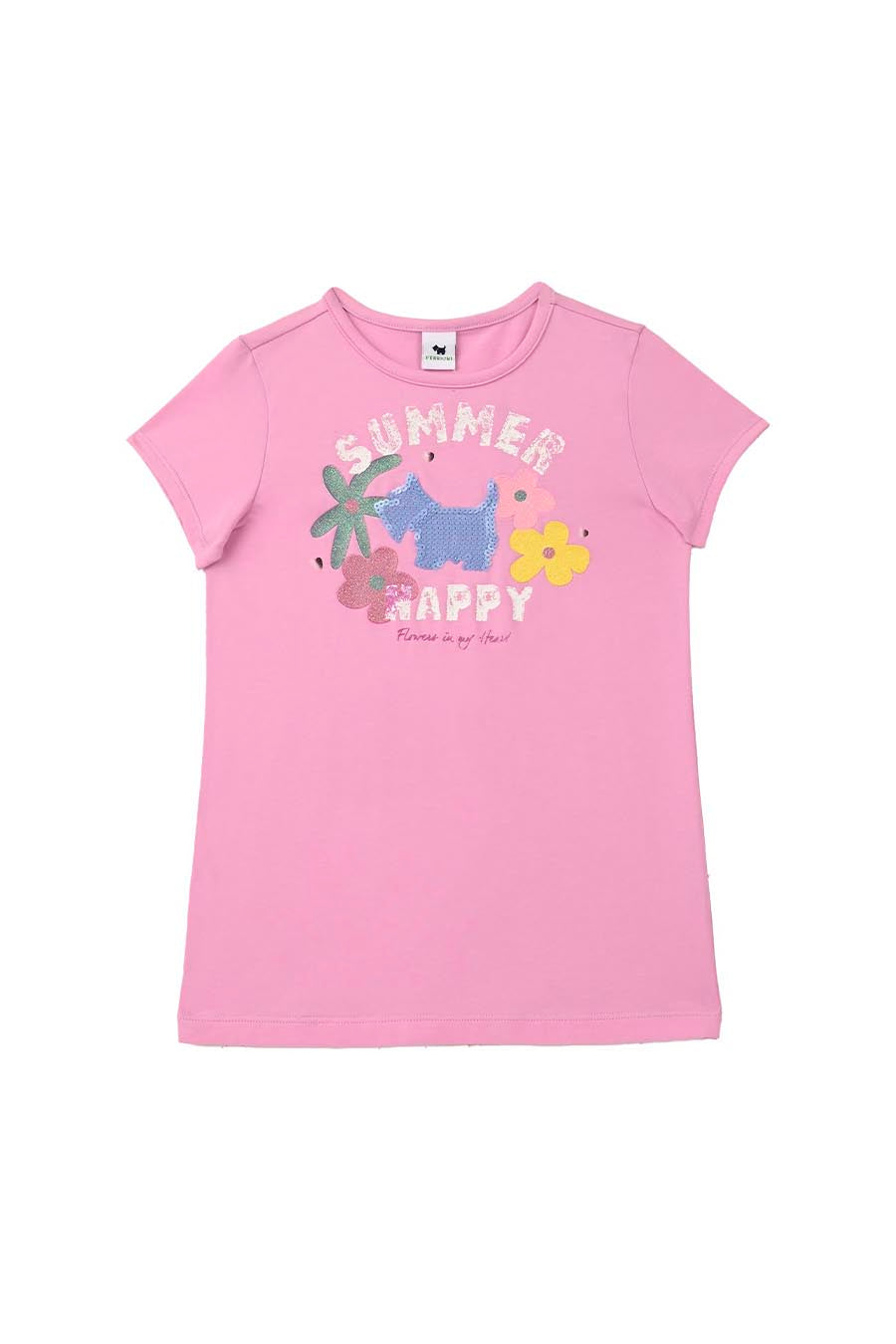 Playera Happy manga corta